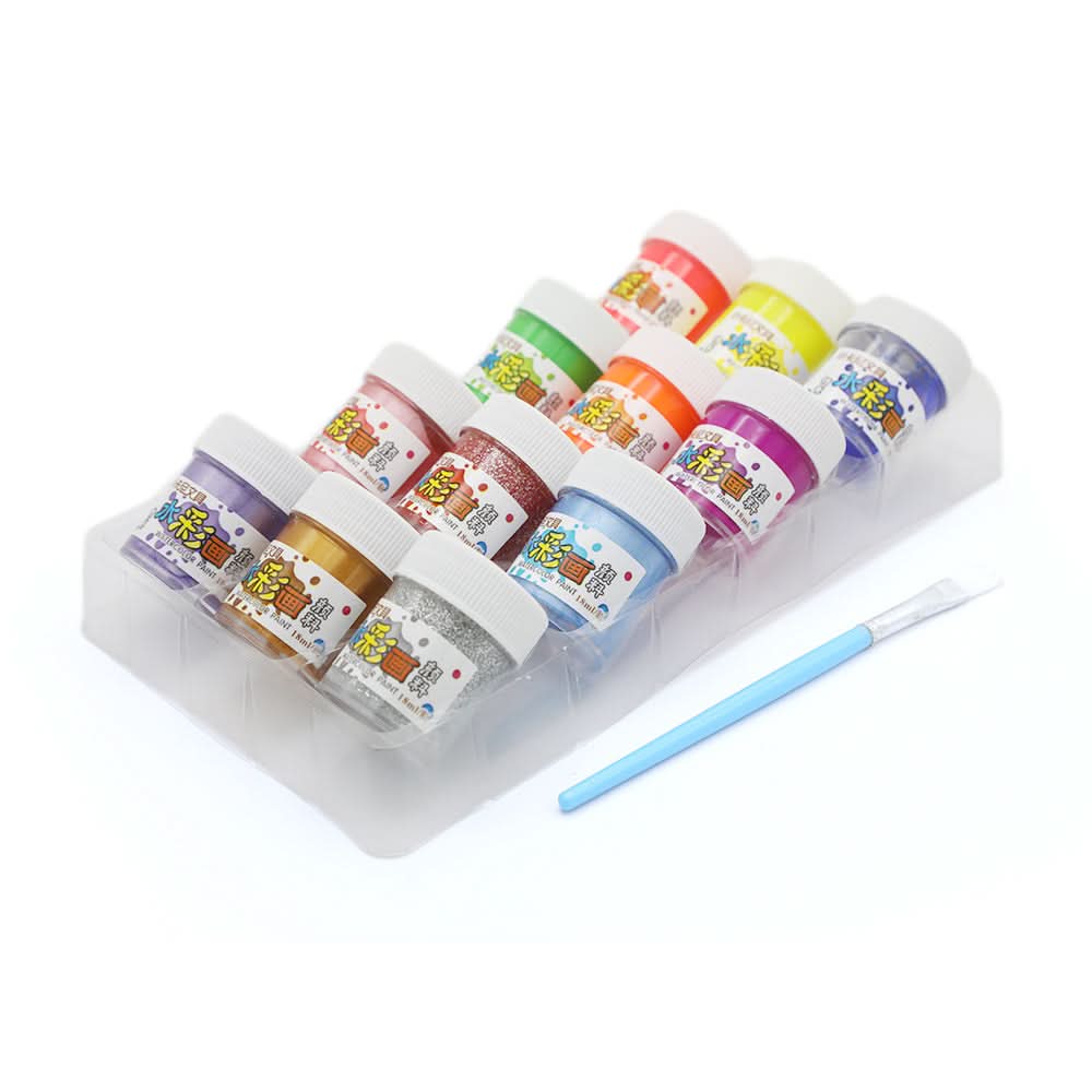 Poster Colors 12 Pcs - Multi, Kids, Colouring Tools, Chase Value, Chase Value