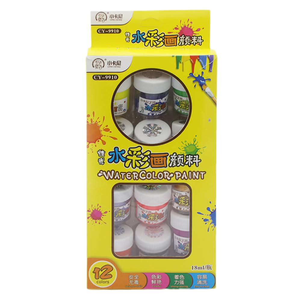 Poster Colors 12 Pcs - Multi, Kids, Colouring Tools, Chase Value, Chase Value