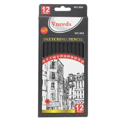 Vneed Sketching Pencils 12Pcs - Mulit, Kids, Pencil Boxes And Stationery Sets, Chase Value, Chase Value