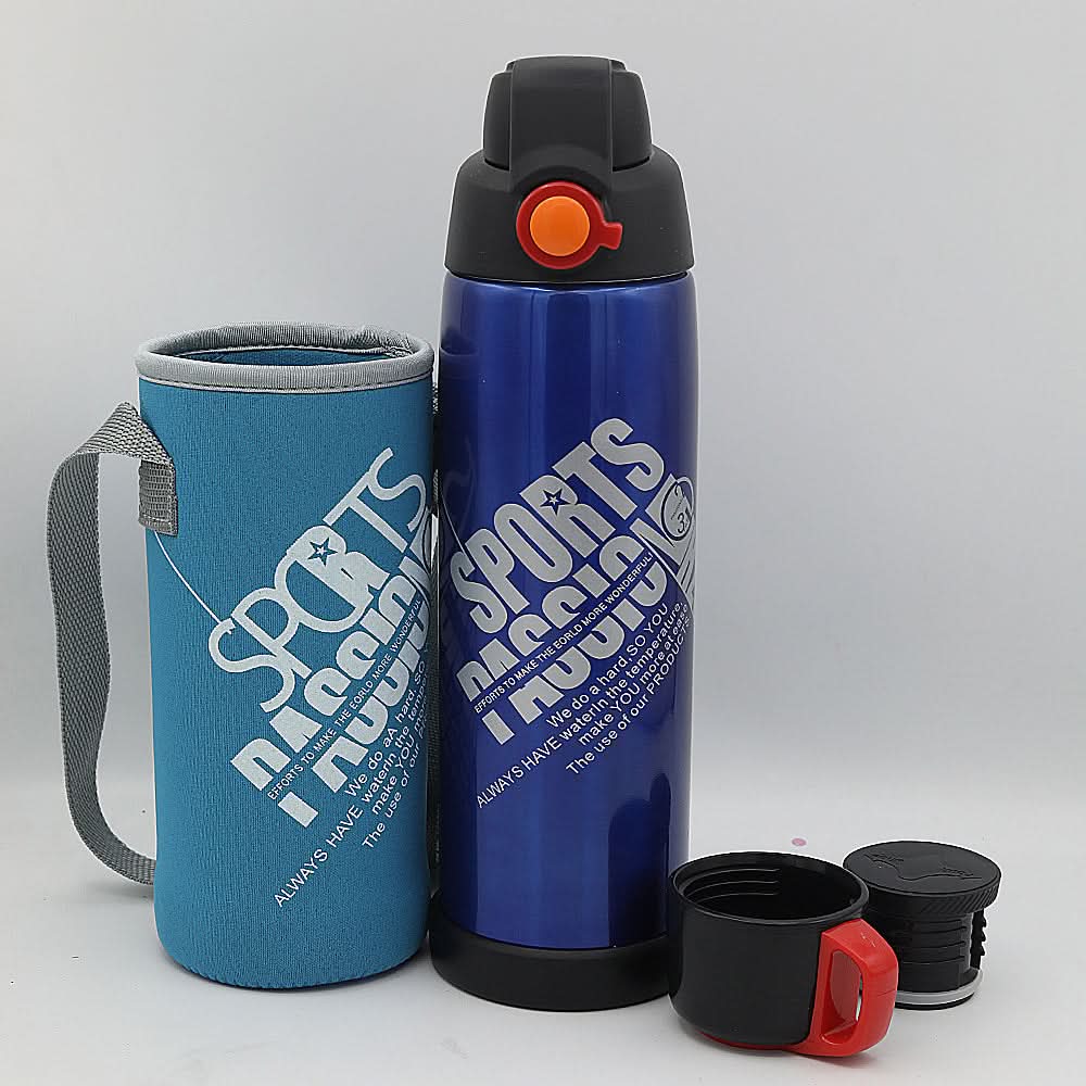 Double Stainless Steel Sports Water Bottle 2272 800ml - Royal Blue, Home & Lifestyle, Glassware & Drinkware, Chase Value, Chase Value