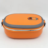 Stainless Steel Lunch Box 2021 - Orange, Kids, Tiffin Boxes And Bottles, Chase Value, Chase Value