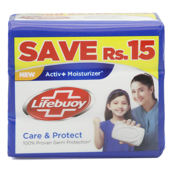 Lifebuoy Pack Care & Protect 146 GM, Beauty & Personal Care, Soaps, Lifebouy, Chase Value