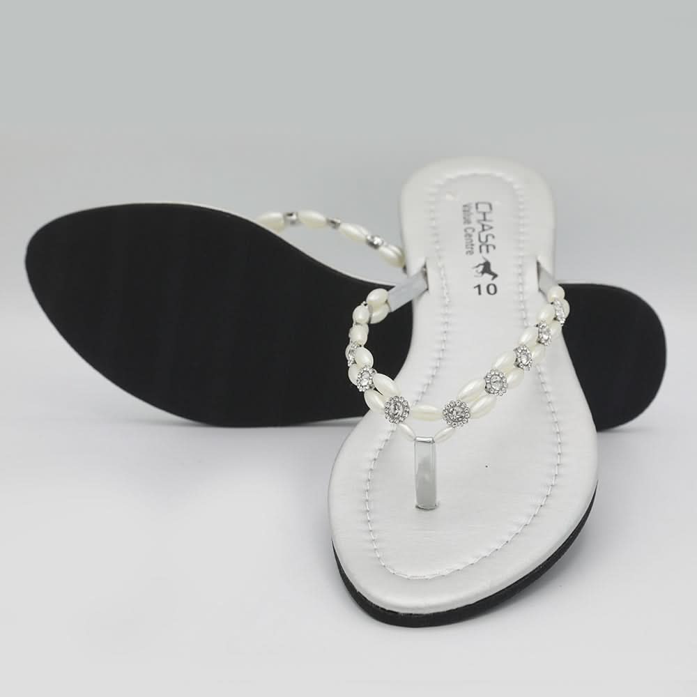 Women's Fancy Slippers J-528 - Silver, Women, Slippers, Chase Value, Chase Value