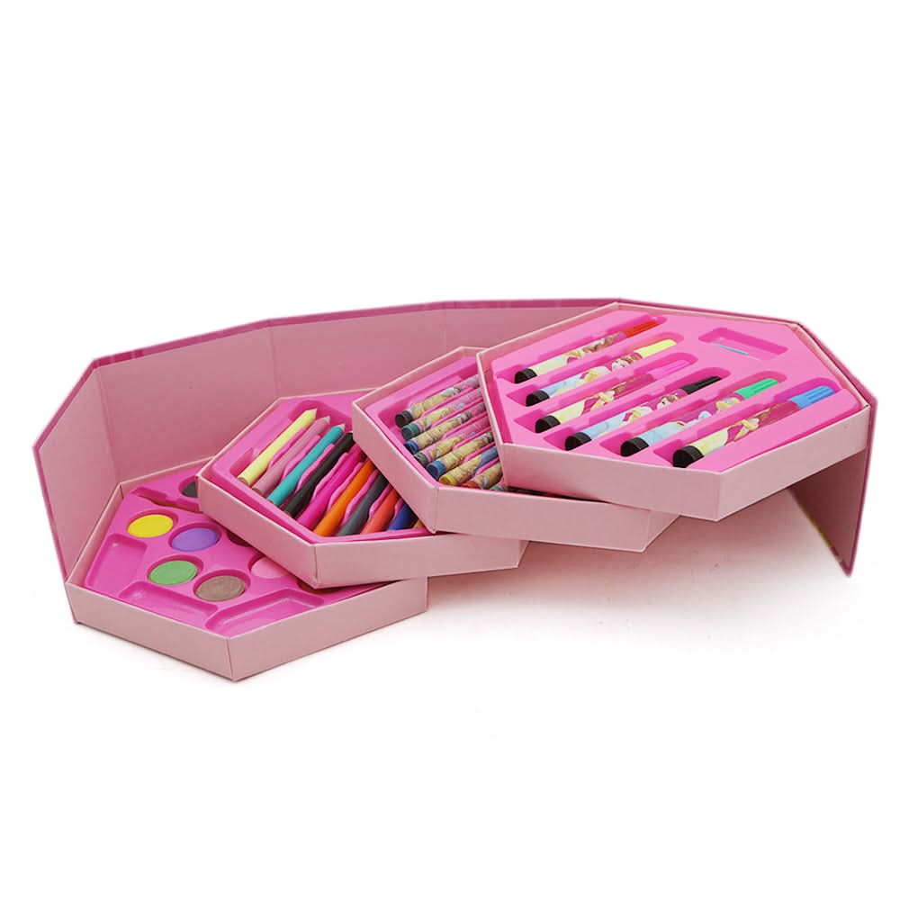 Art Color Kit 46Pcs  - Pink, Kids, Colouring Tools, Chase Value, Chase Value