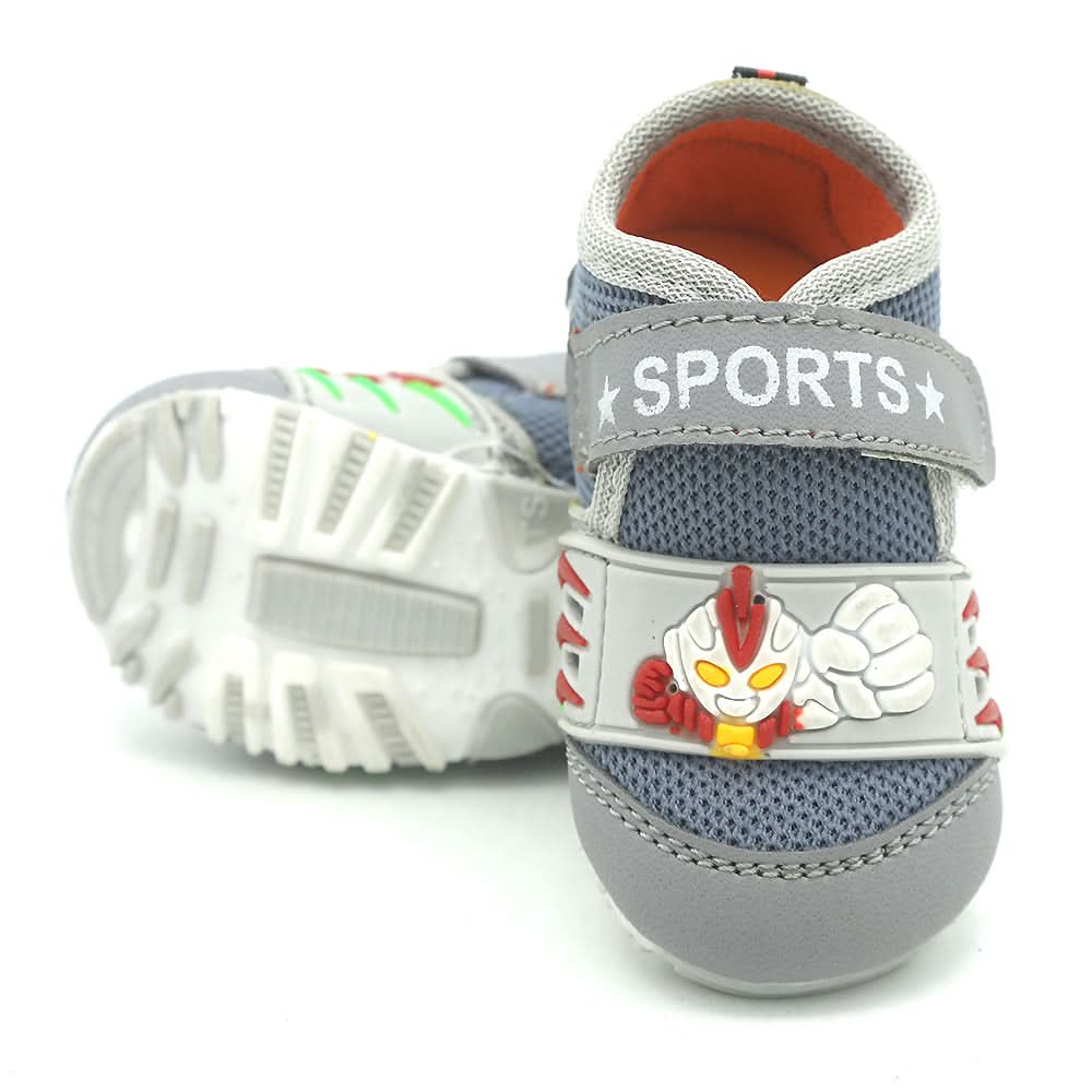 Newborn Fancy Baba Shoes - Grey, Kids, NB Shoes And Socks, Chase Value, Chase Value