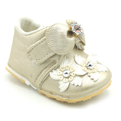 Newborn Fancy Baby Shoes - Light Golden, Kids, NB Shoes And Socks, Chase Value, Chase Value