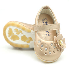 Newborn Fancy Baby Pumps - Golden, Kids, NB Shoes And Socks, Chase Value, Chase Value