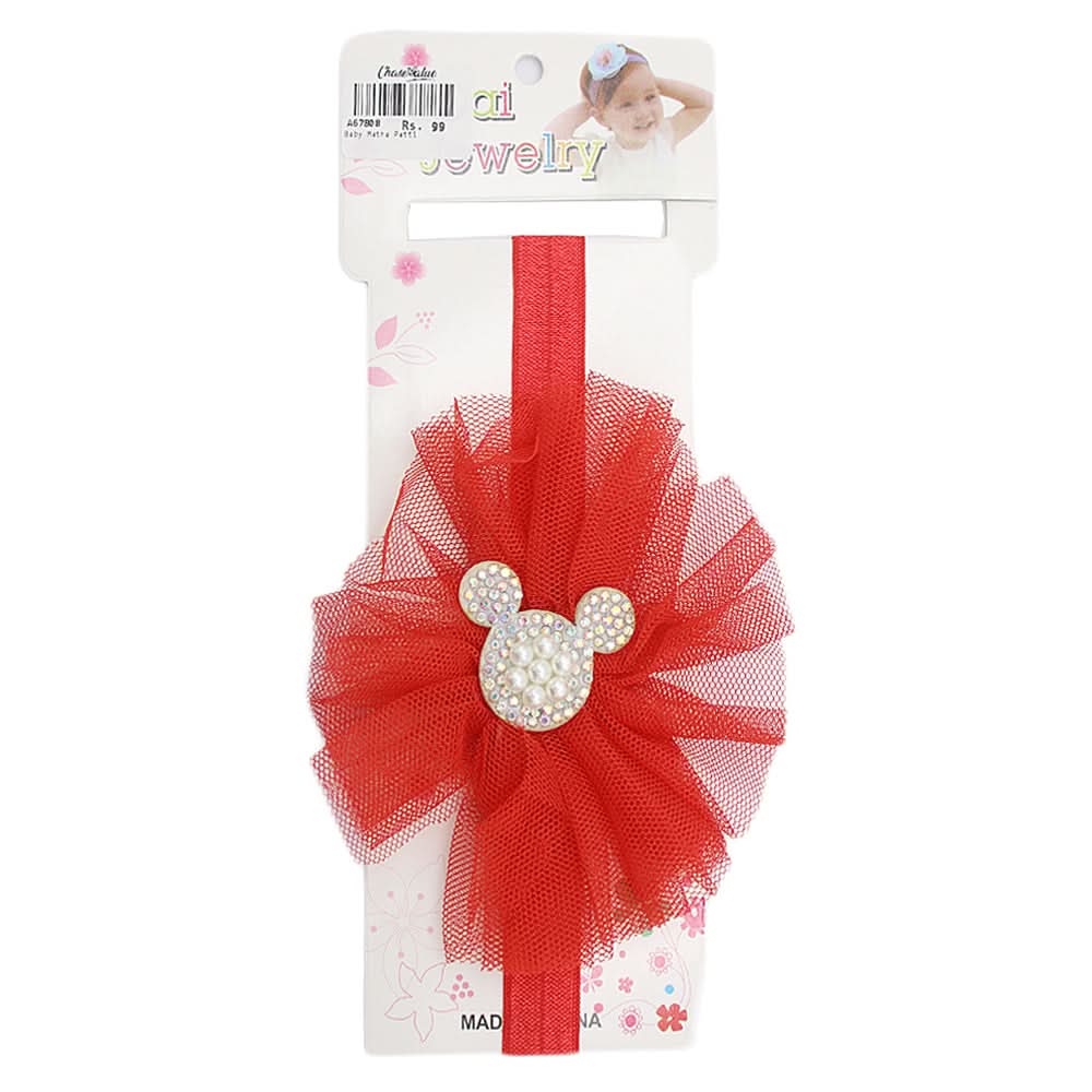 Girls Headband - Red - E, Kids, Hair Accessories, Chase Value, Chase Value