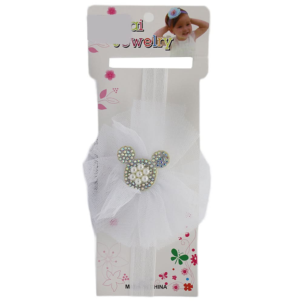 Girls Headband - White - E, Kids, Hair Accessories, Chase Value, Chase Value