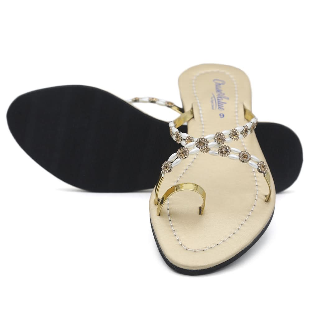 Women's Slippers J-540 - Golden, Women, Slippers, Chase Value, Chase Value