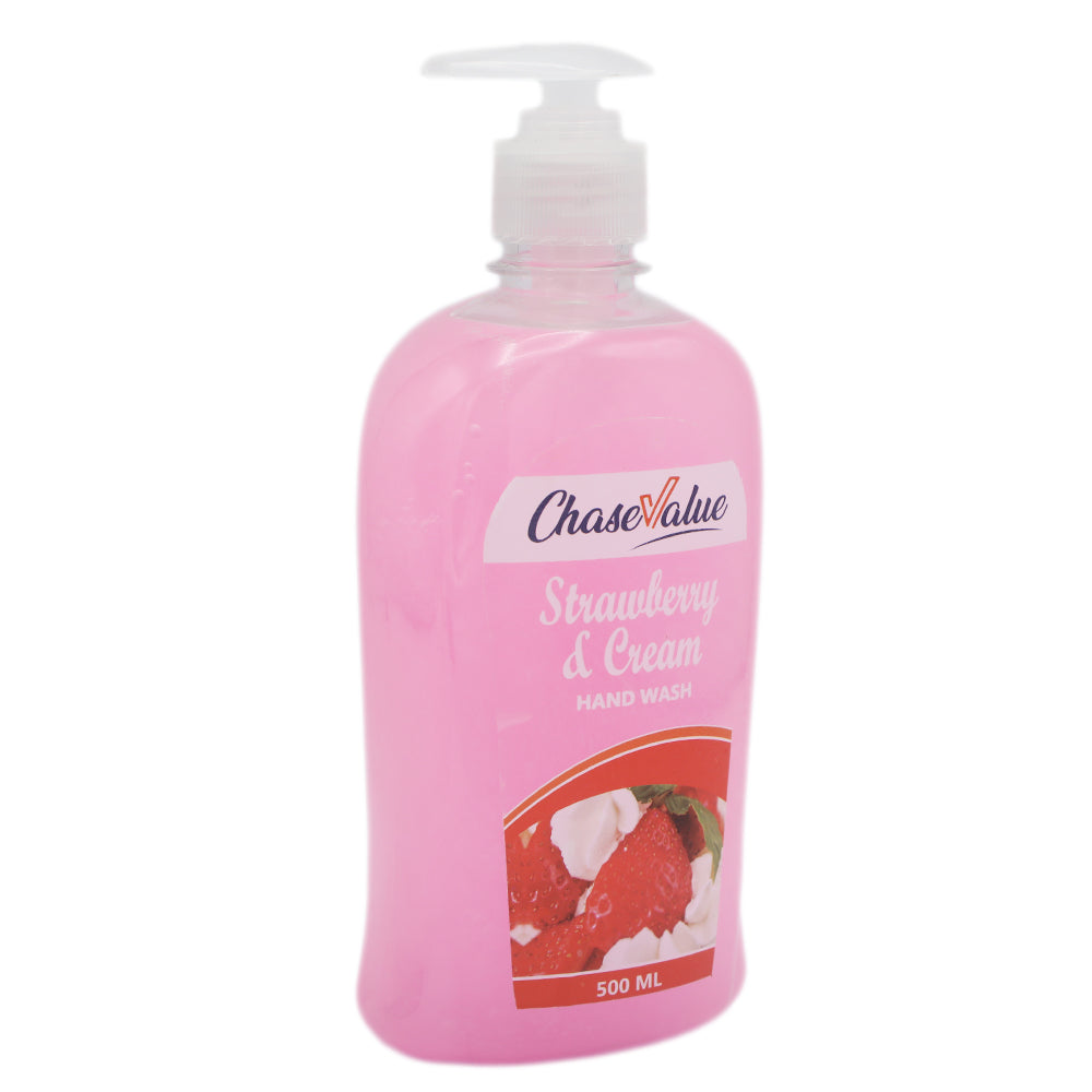 CV Hand Wash Strawberry & Cream - 500 ML, Beauty & Personal Care, Hand Wash, Chase Value, Chase Value
