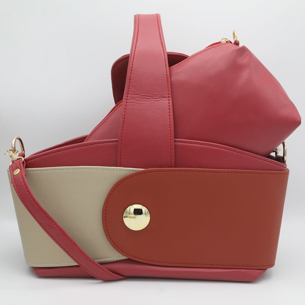 Women's 2 Pcs Handbag C0097 - Dark Pink, Women, Bags, Chase Value, Chase Value