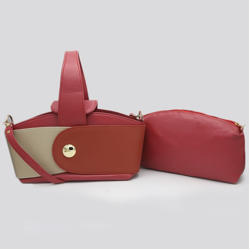 Women's 2 Pcs Handbag C0097 - Dark Pink, Women, Bags, Chase Value, Chase Value