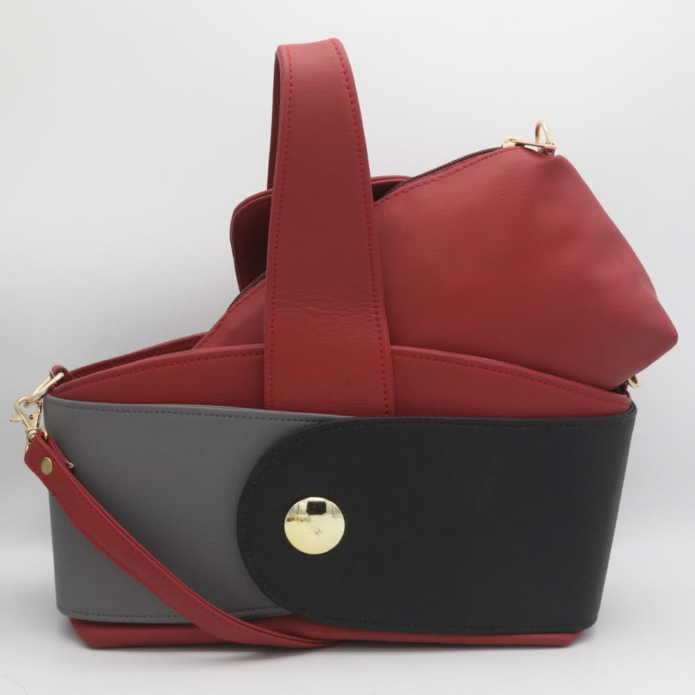 Women's 2 Pcs Handbag C0097 - Maroon, Women, Bags, Chase Value, Chase Value