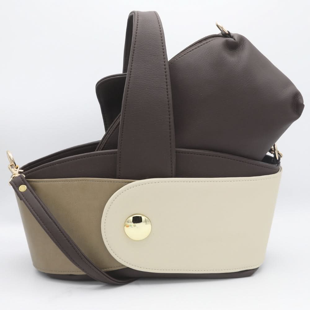 Women's 2 Pcs Handbag C0097 - Coffee, Women, Bags, Chase Value, Chase Value