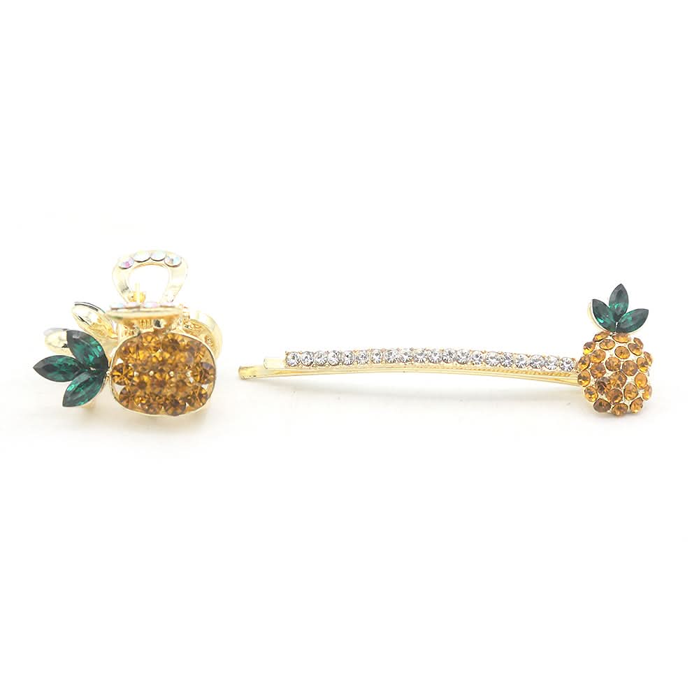 Women's Metal Hair Pins And Catchers - Golden, Women, Hair And Head Jewellery, Chase Value, Chase Value