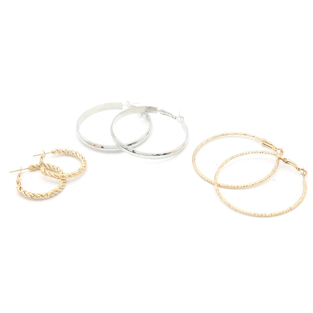 Women's Ear Bali & Tops - Golden & Silver, Women, Earrings & Tops, Chase Value, Chase Value