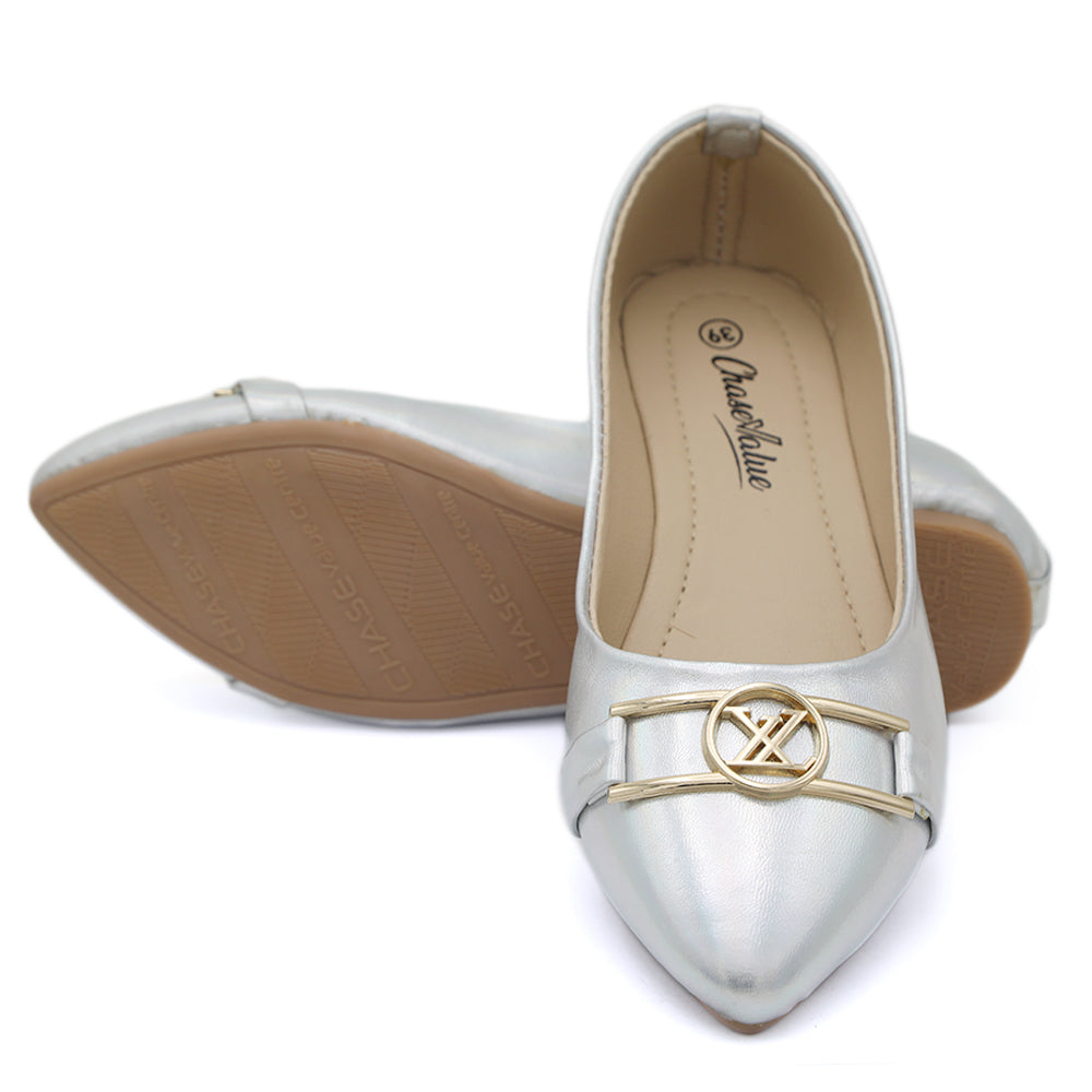 Women's Fancy Pumps - Silver, Women, Pumps, Chase Value, Chase Value