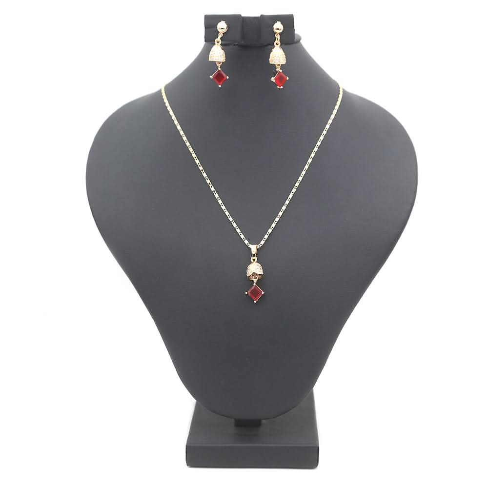 Women's Locket Set - Red, Women, Chains & Lockets, Chase Value, Chase Value