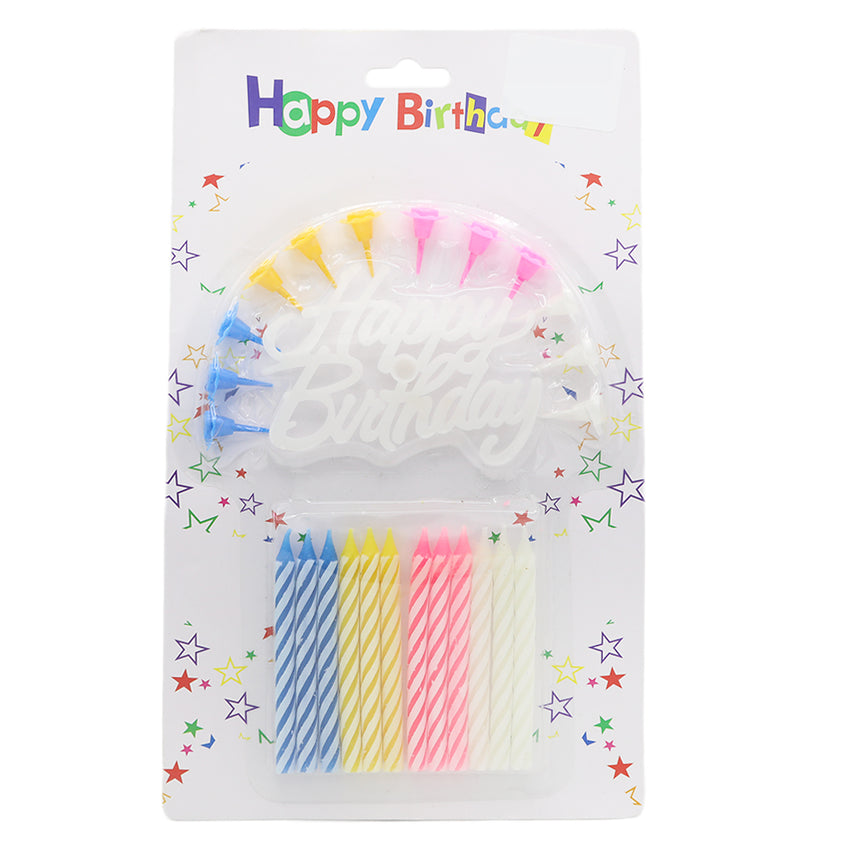 Birthday Candle 965-33 - Multi, Home & Lifestyle, Decoration, Chase Value, Chase Value