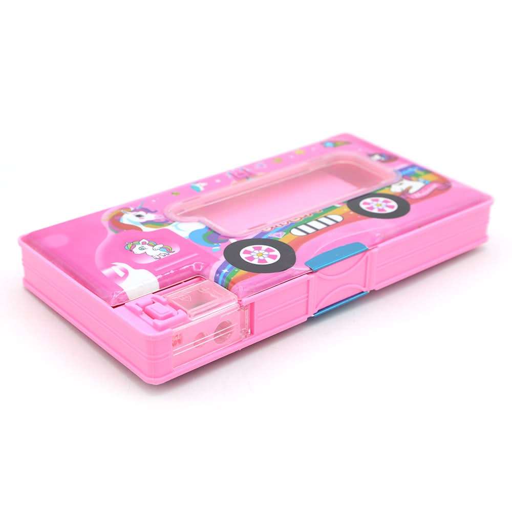 Pencil Box B-9609 - Pink, Kids, Pencil Boxes And Stationery Sets, Chase Value, Chase Value