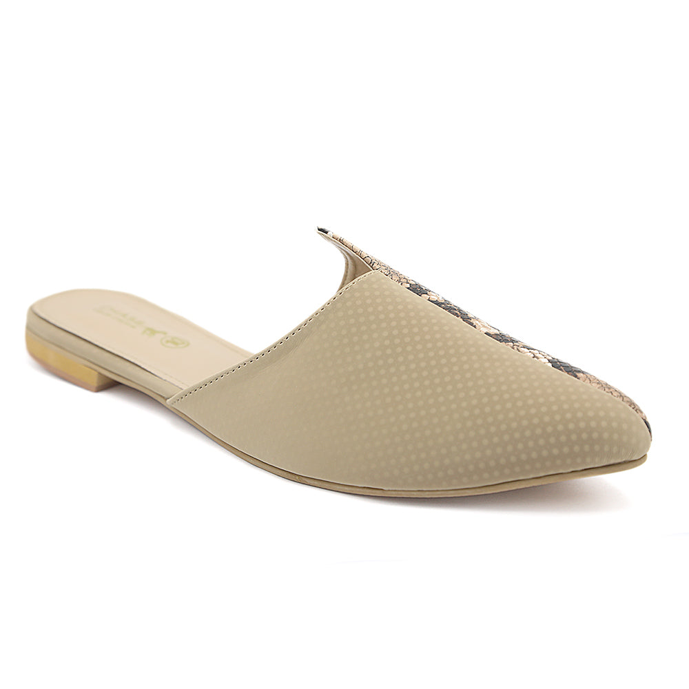 Women's Backless Slipper - Fawn, Women, Slippers, Chase Value, Chase Value