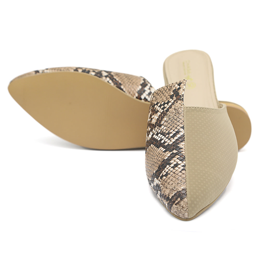 Women's Backless Slipper - Fawn, Women, Slippers, Chase Value, Chase Value