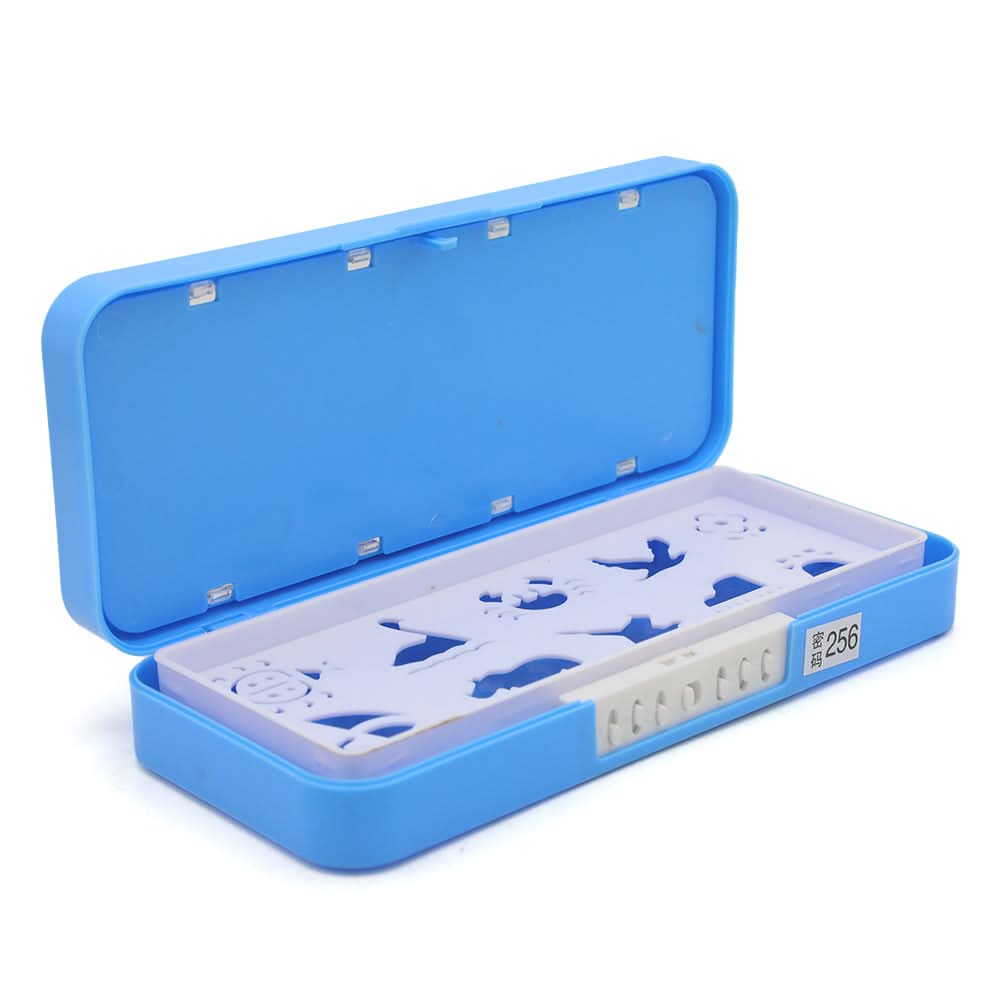 Pencil Box B-9602 - Light Blue, Kids, Pencil Boxes And Stationery Sets, Chase Value, Chase Value