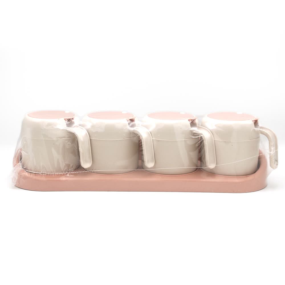 Spice Rack 4 Piece - Tea Pink, Home & Lifestyle, Storage Boxes, Chase Value, Chase Value
