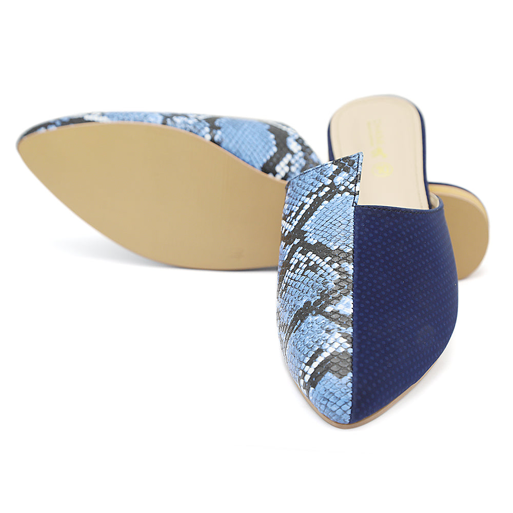 Women's Backless Slipper - Blue, Women, Slippers, Chase Value, Chase Value