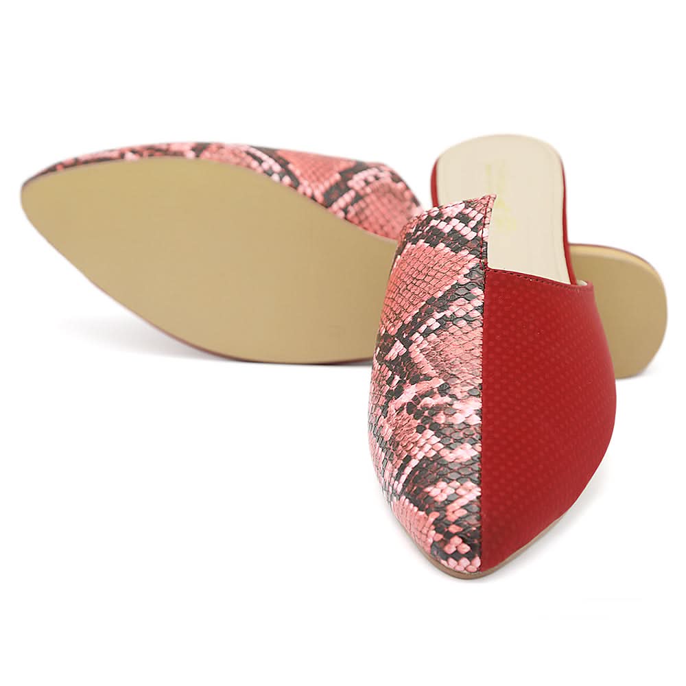 Women's Backless Slipper - Maroon, Women, Slippers, Chase Value, Chase Value