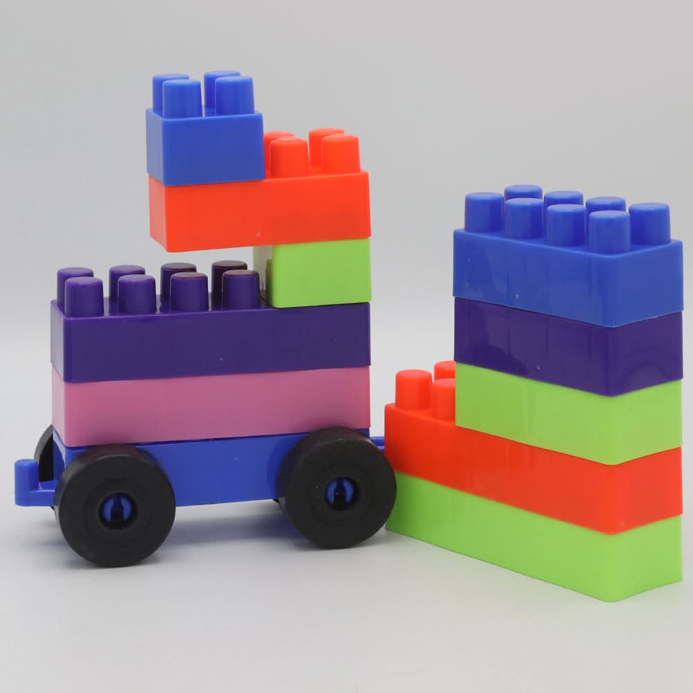 Blocks Tub Small 35 Pieces - Yellow, Kids, Board Games And Puzzles, Chase Value, Chase Value