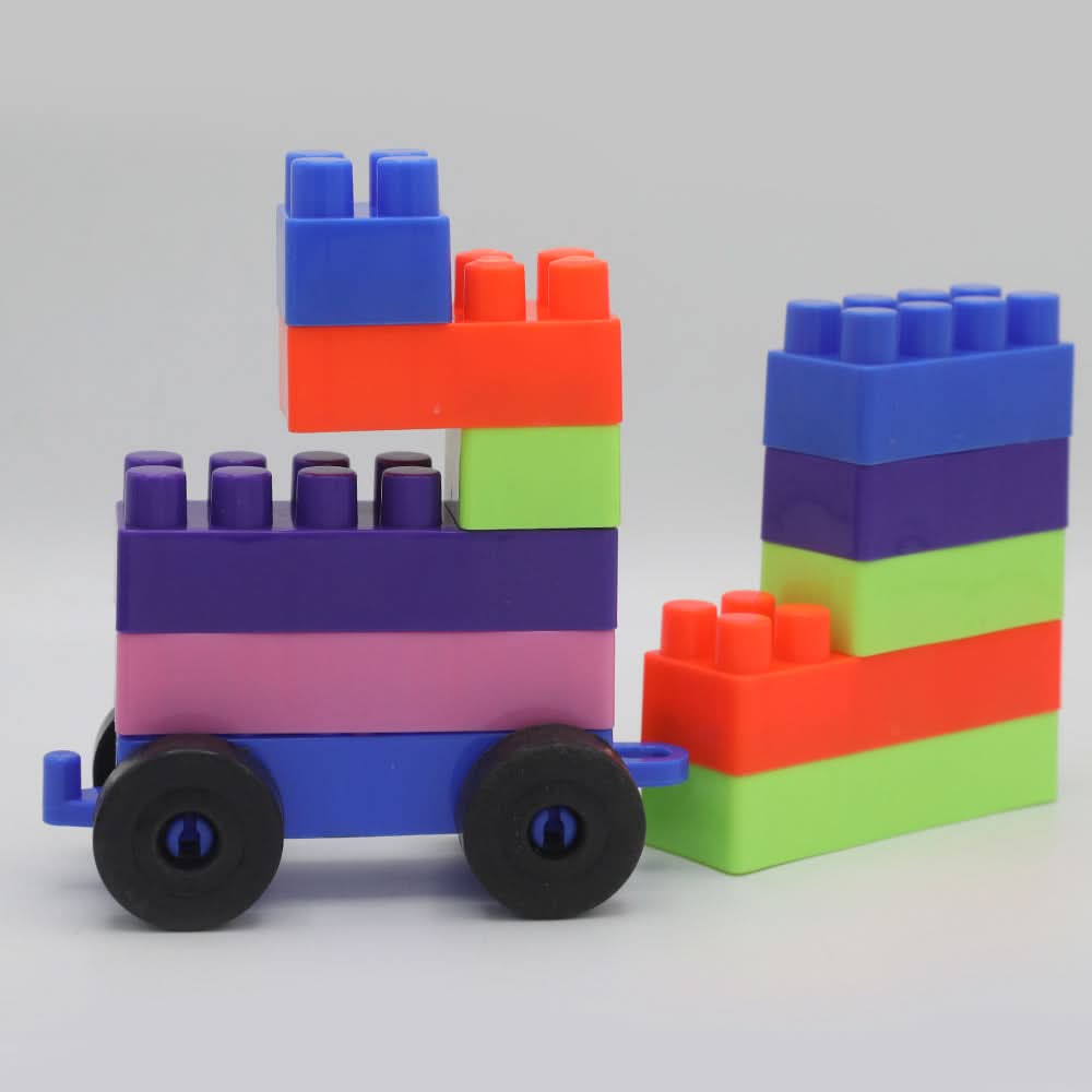 Blocks Tub Small 35 Pieces - Red, Kids, Board Games And Puzzles, Chase Value, Chase Value