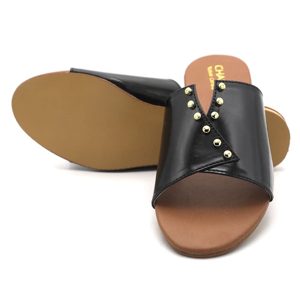 Women's Fancy Slippers M-1083 - Black, Women, Slippers, Chase Value, Chase Value
