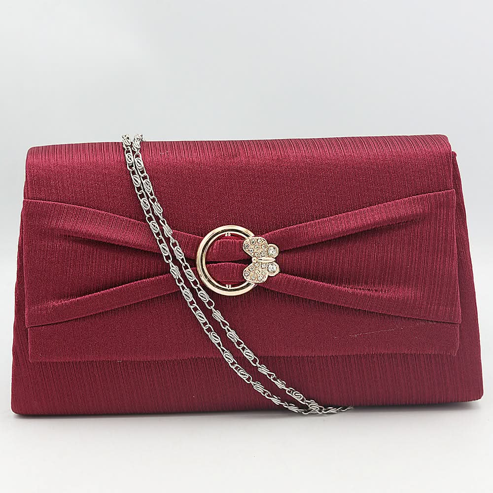 Women's Clutch (K-2091) - Maroon, Women, Clutches, Chase Value, Chase Value