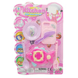Kitchen Toys Set Card No 888 - Dark Pink, Kids, Cosmetic and Kitchen Sets, Chase Value, Chase Value