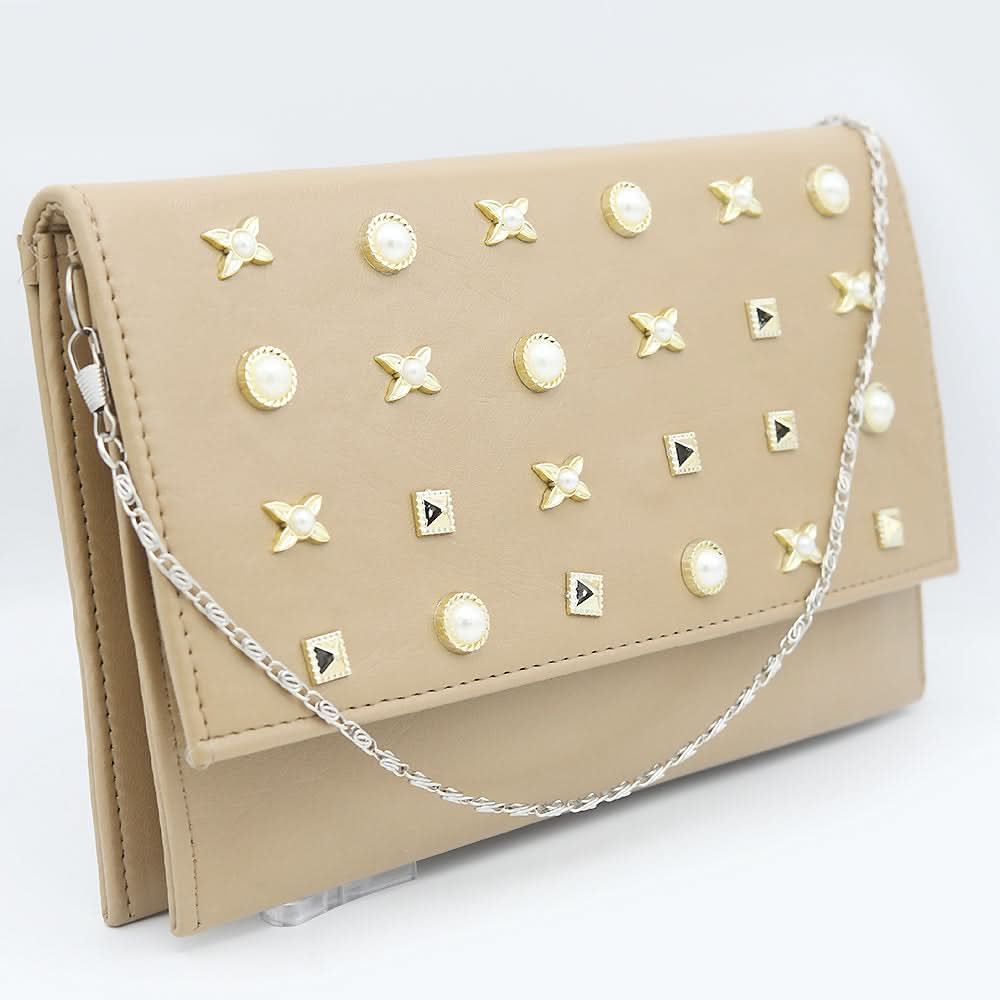 Women's Clutch (2053) - Beige, Women, Clutches, Chase Value, Chase Value
