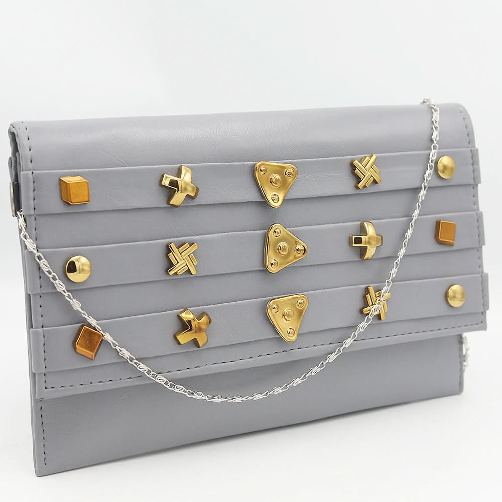 Women's Clutch (K-2071) - Grey, Women, Clutches, Chase Value, Chase Value