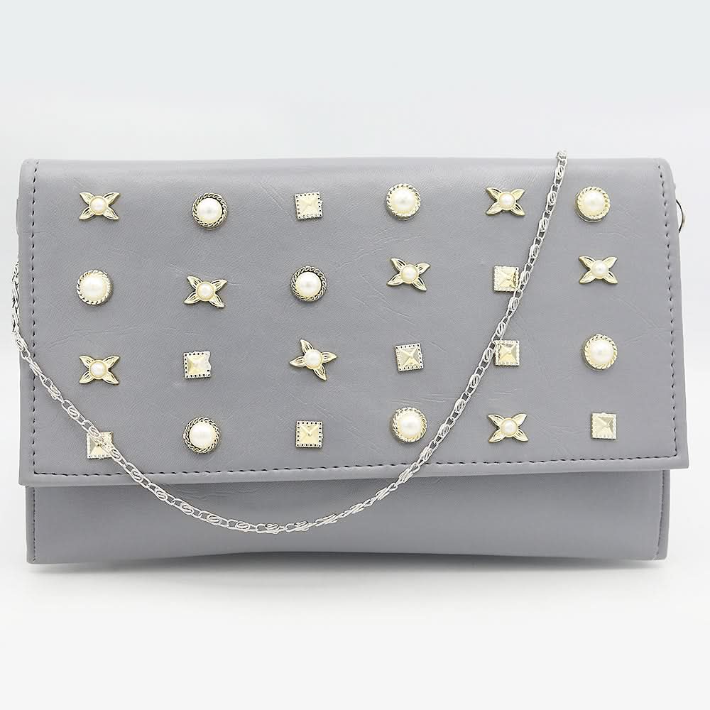 Women's Clutch (2053) - Grey, Women, Clutches, Chase Value, Chase Value