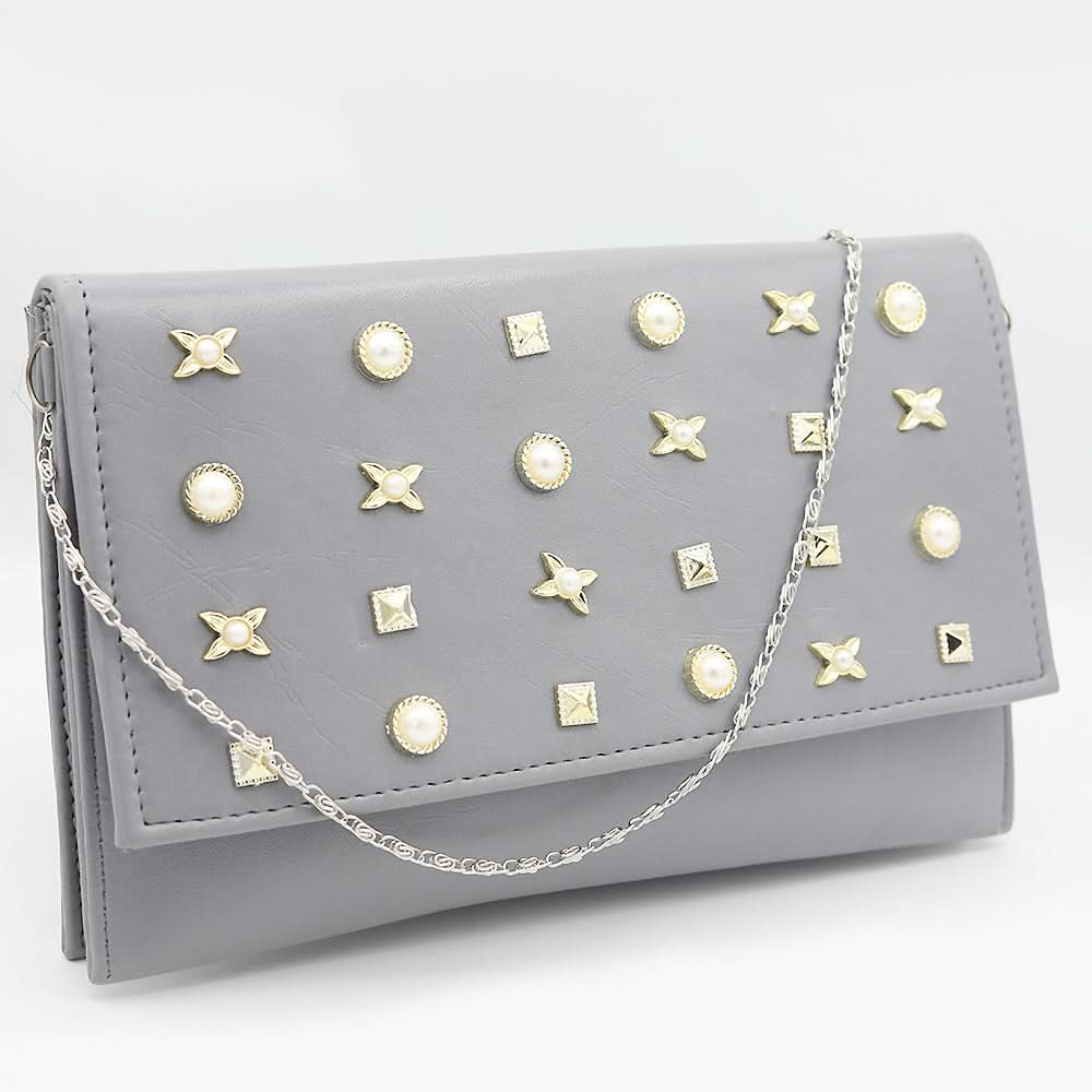 Women's Clutch (2053) - Grey, Women, Clutches, Chase Value, Chase Value
