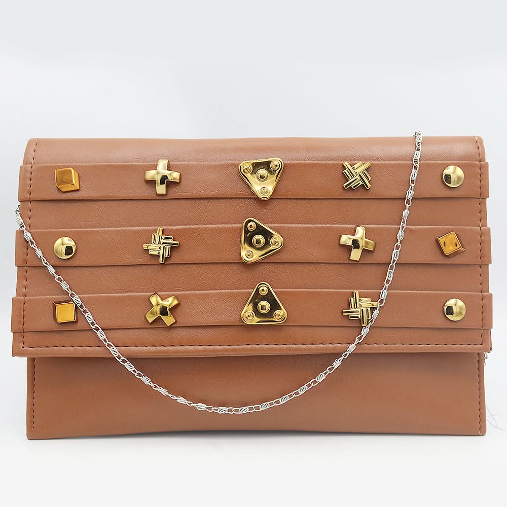 Women's Clutch (K-2071) - Brown, Women, Clutches, Chase Value, Chase Value