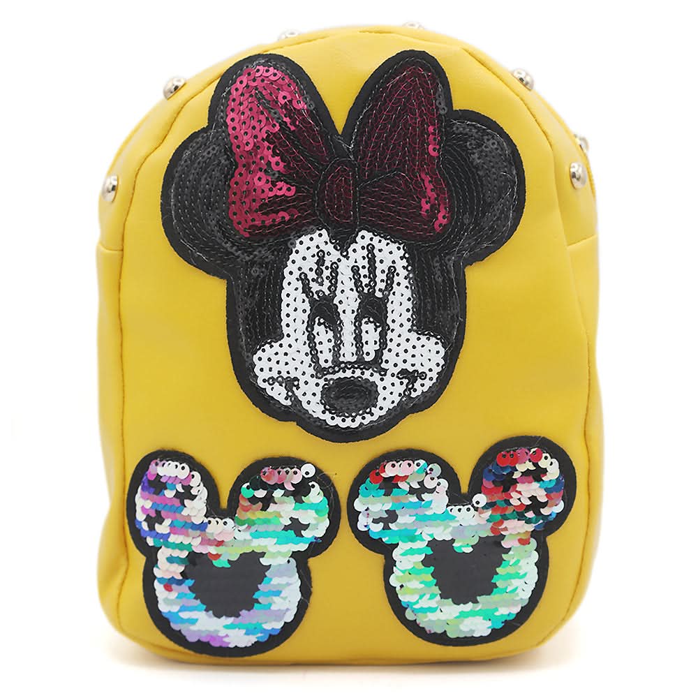 Girls Backpack 7572F - Yellow, Kids, Kids Bags, Chase Value, Chase Value