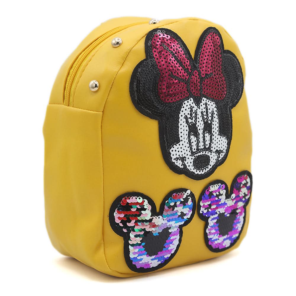 Girls Backpack 7572F - Yellow, Kids, Kids Bags, Chase Value, Chase Value