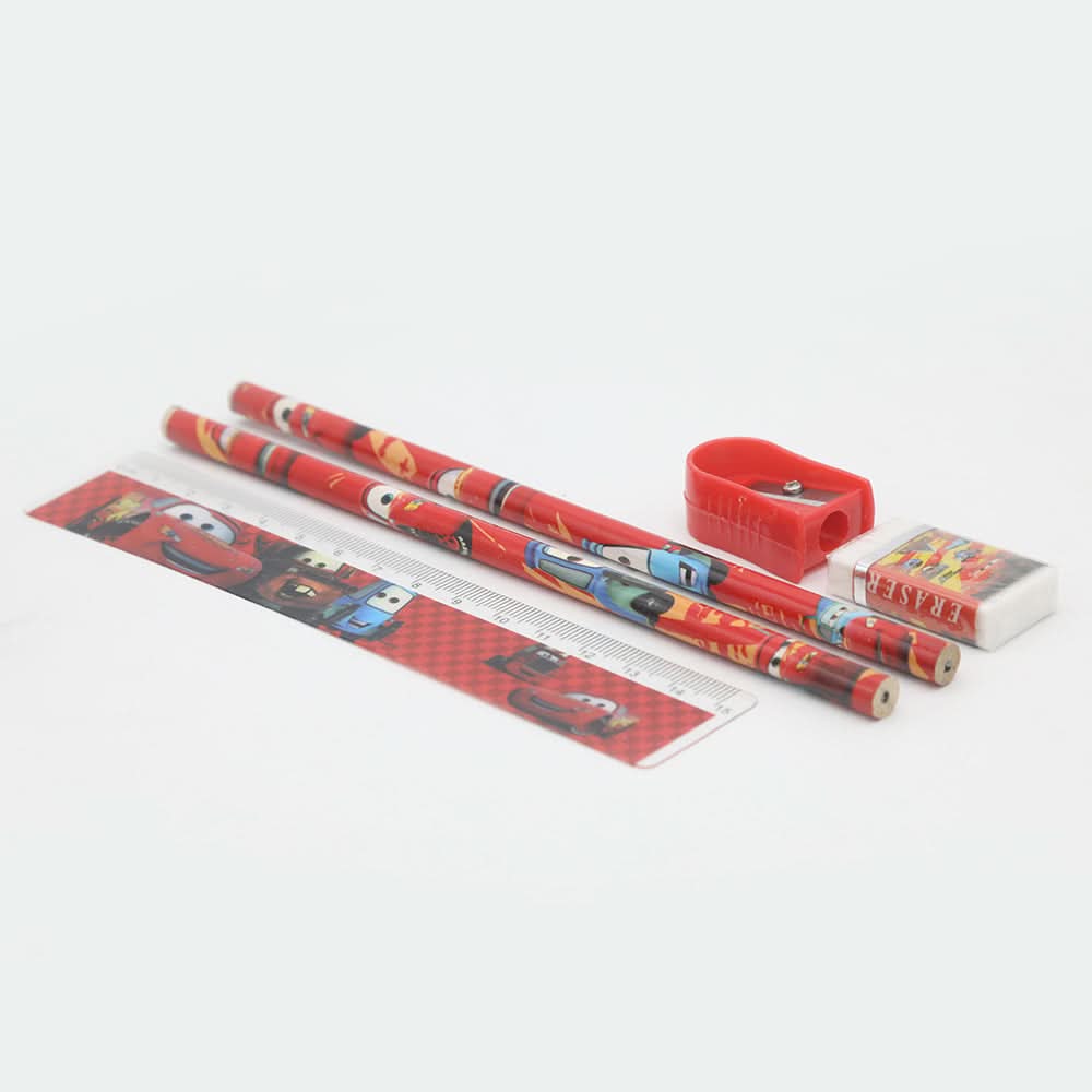 Stationery Set For Kids - Red, Kids, Pencil Boxes And Stationery Sets, Chase Value, Chase Value