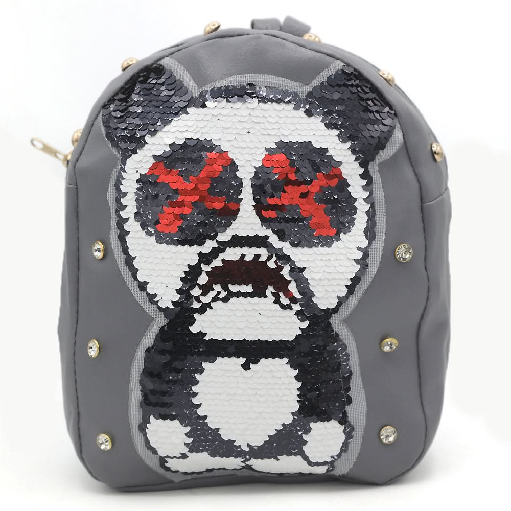 Girls Backpack 7572D - Grey, Kids, Kids Bags, Chase Value, Chase Value