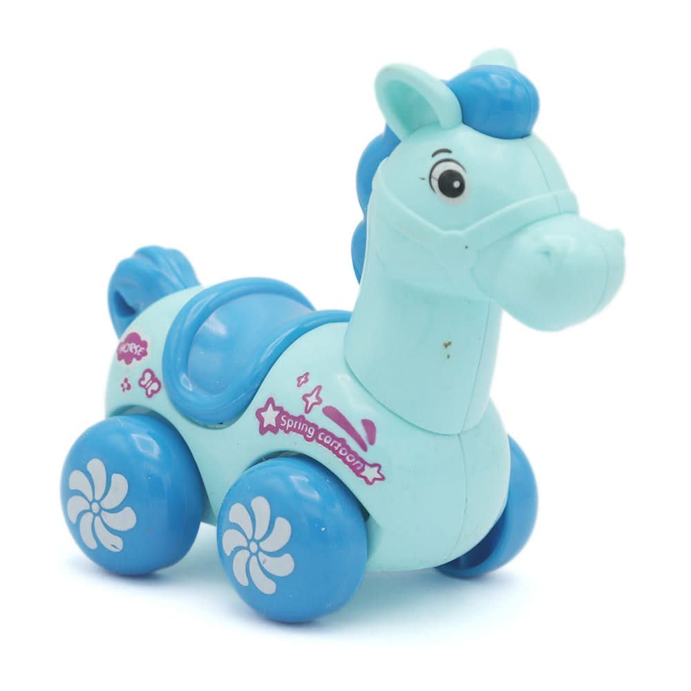 Wind Up Horse - Blue, Kids, Non-Remote Control, Chase Value, Chase Value