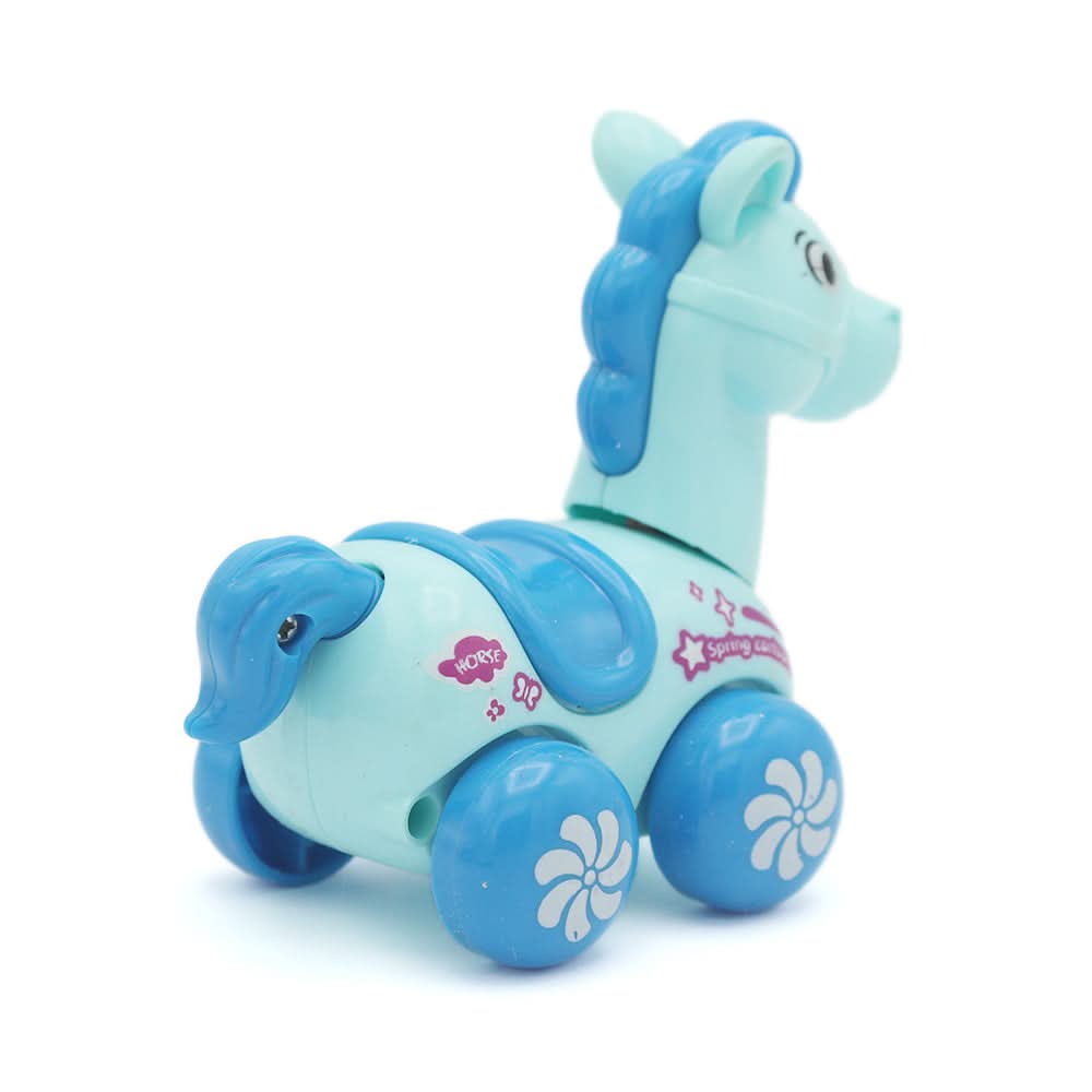 Wind Up Horse - Blue, Kids, Non-Remote Control, Chase Value, Chase Value