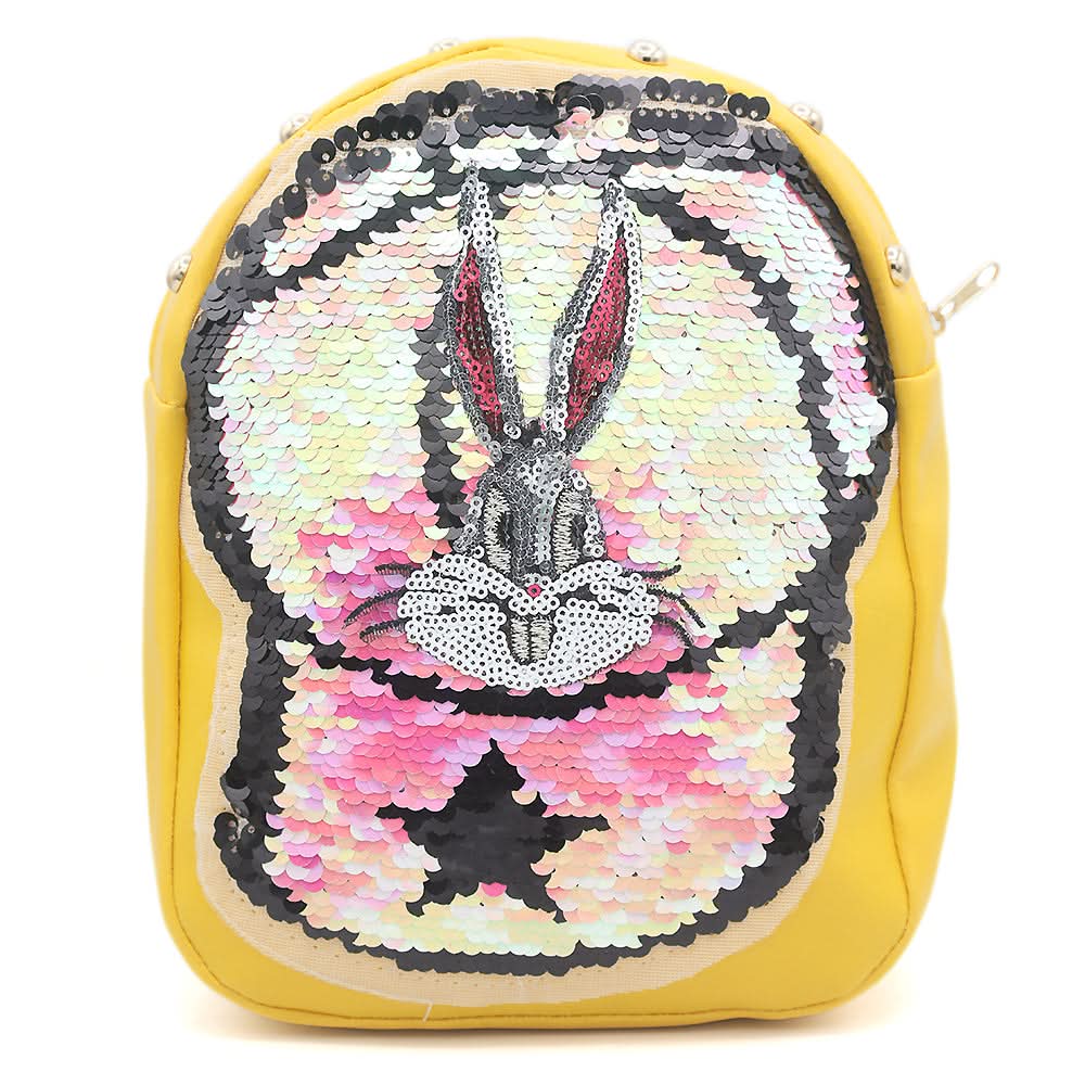 Girls Backpack 7572E - Yellow, Kids, Kids Bags, Chase Value, Chase Value