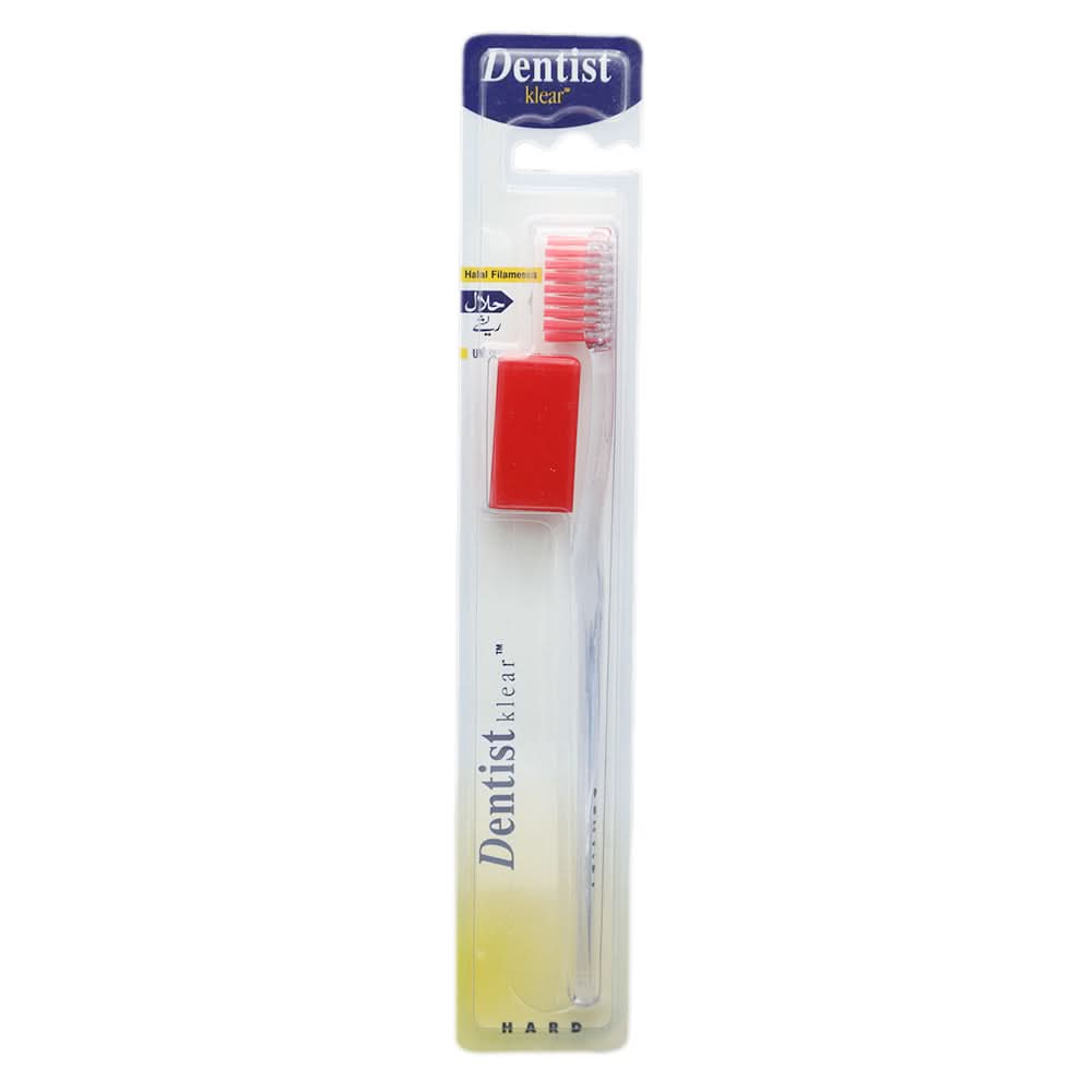 Ezigrip Dentist Klear Tooth Brush - Red, Beauty & Personal Care, Oral Care, Chase Value, Chase Value