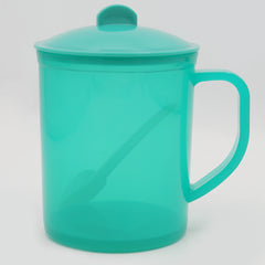 Plastic Mug With Spoon - Green, Home & Lifestyle, Glassware & Drinkware, Chase Value, Chase Value